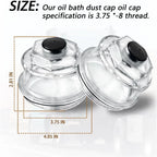 3-3/4" Oil Dust Caps for 10K-16000 Trailer Axle