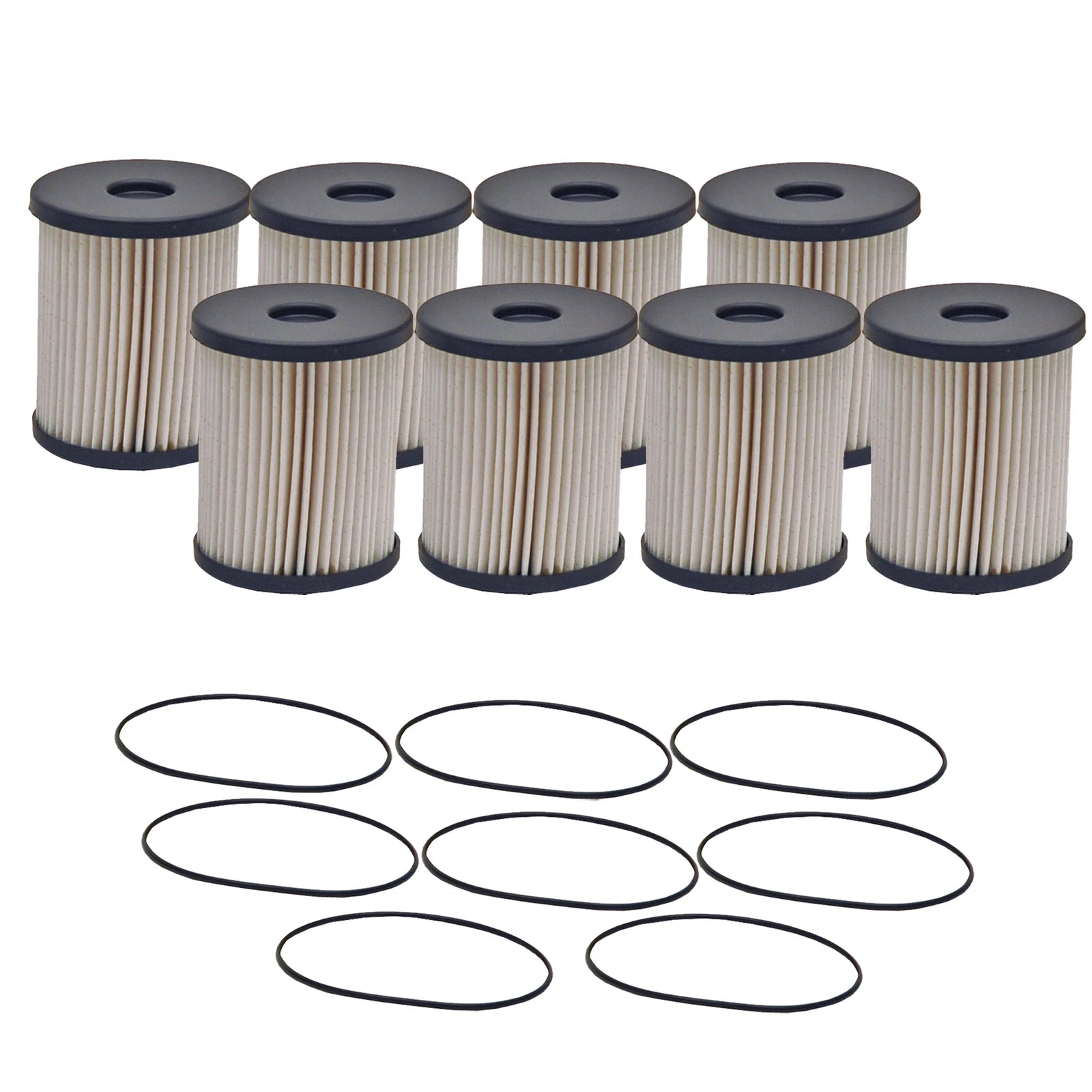 Set of 8 Engine Oil Filters for Dodge Ford Hino Peterbilt Thomas L6