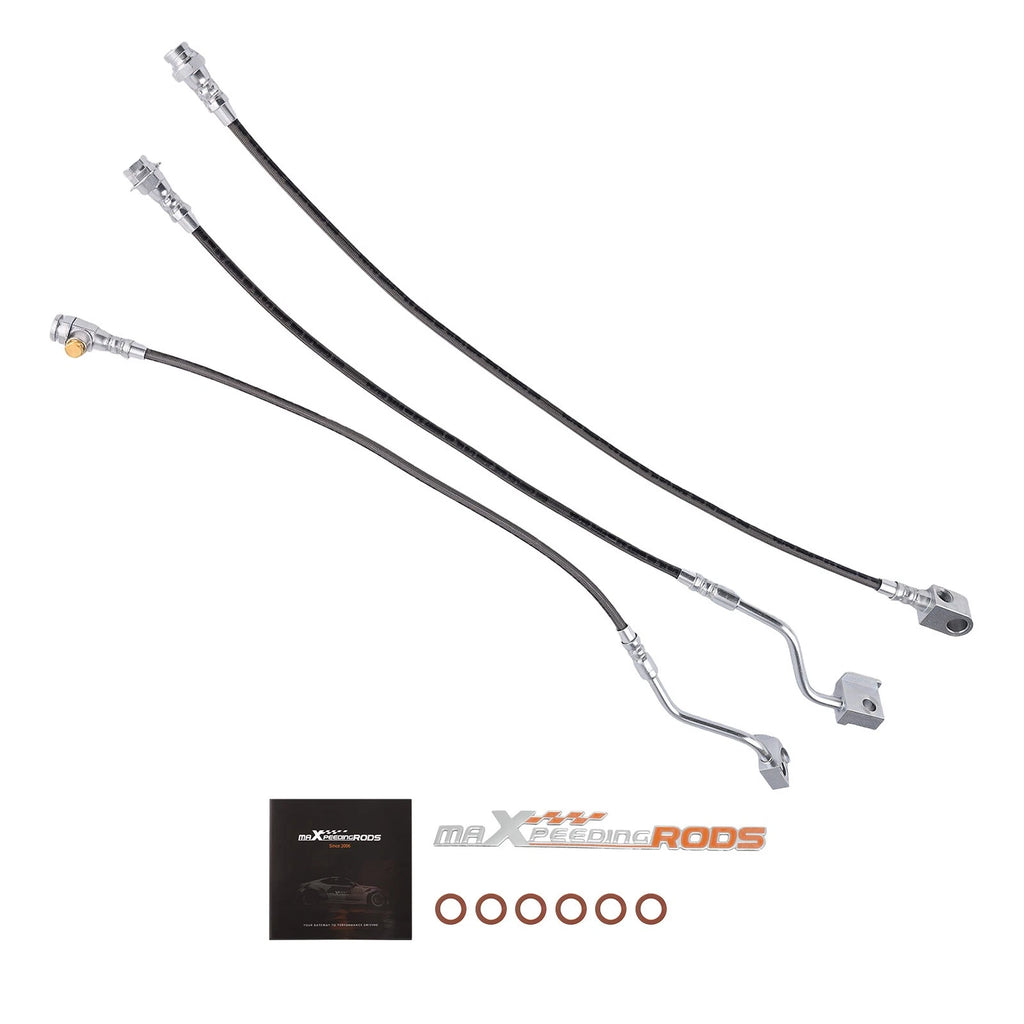 Extended Brake Lines for Ford F150 Bronco (1980–1996) 4"-6" Lift Stainless Steel