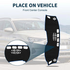 Dashboard Cover Mat for Audi A4 (2017–2020) Sun Protector Pad Black Blue