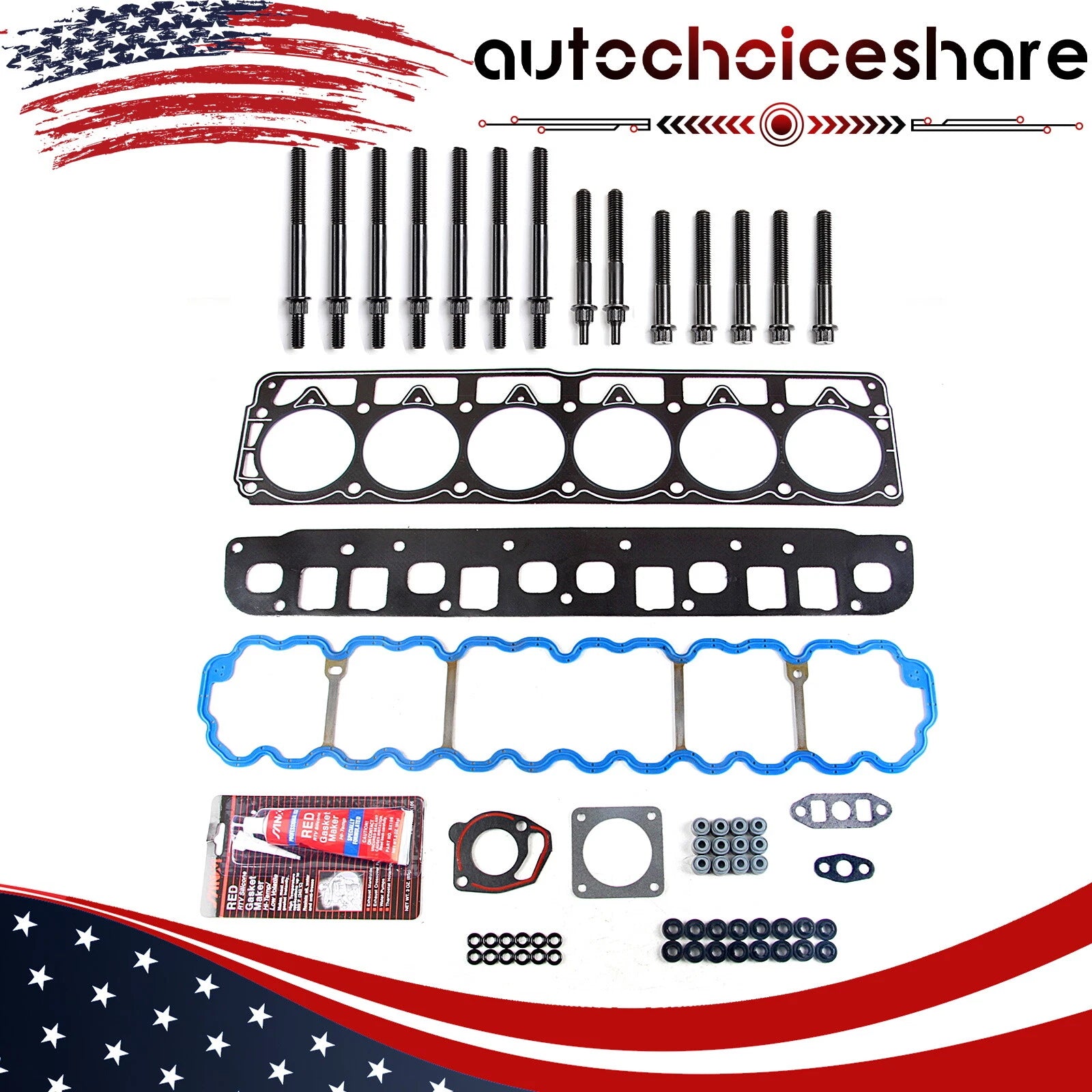 Head Gasket Bolts Set for Jeep Grand Cherokee Wrangler Cherokee (1996–1998)