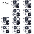 Set of 10 Carburetor Repair Kits for STIHL BG66 BG86 ZAMA RB-155 RB-164