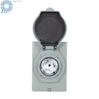 50 AMP Generator Power Inlet Box for Locking 3 Prong 125V (Waterproof)