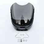 7-inch Round Motorcycle Headlight Headlamp Light Fairing Smoke Windshield Windscreen