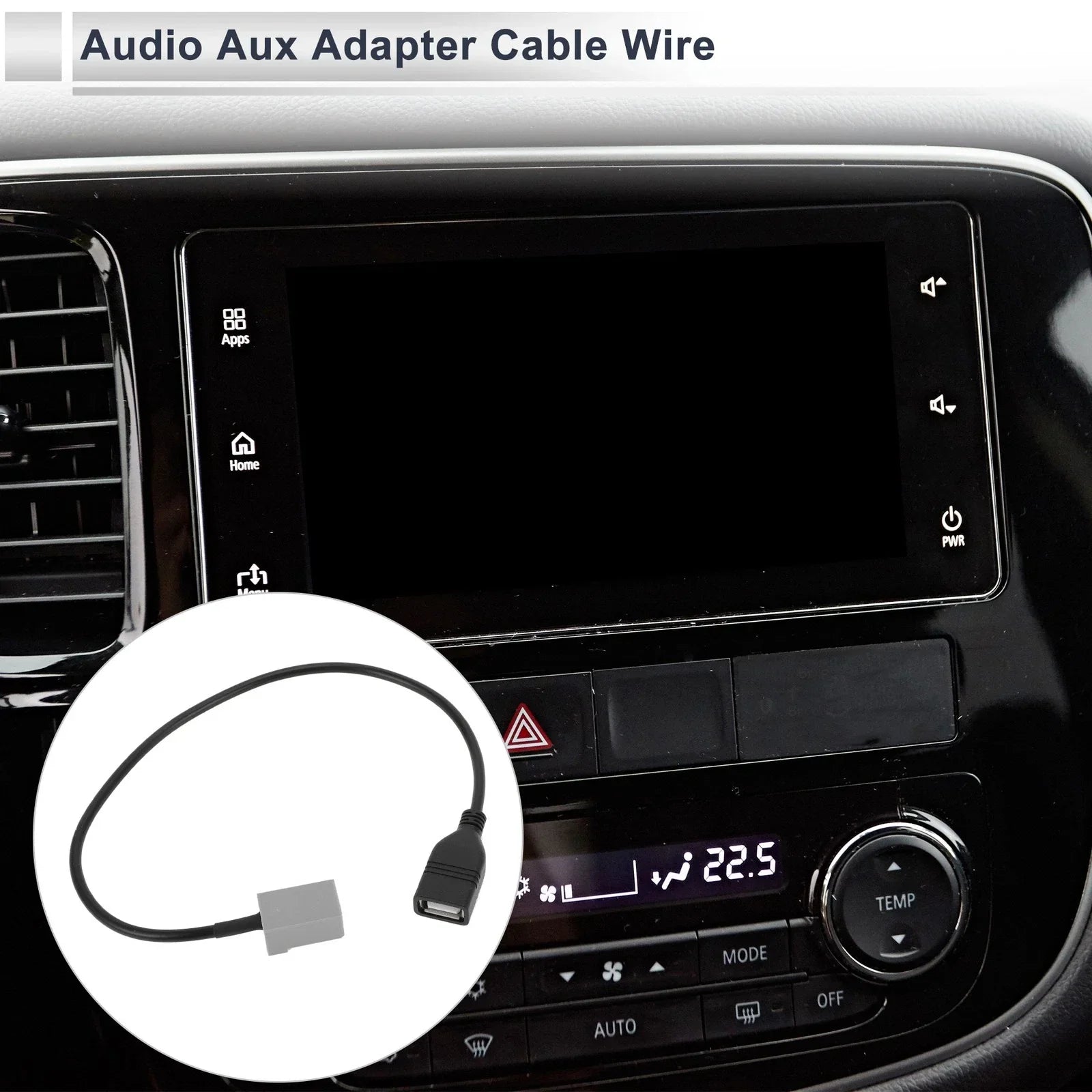 Audio Aux Adapter Cable for Honda Stereo Radio USB to MP3