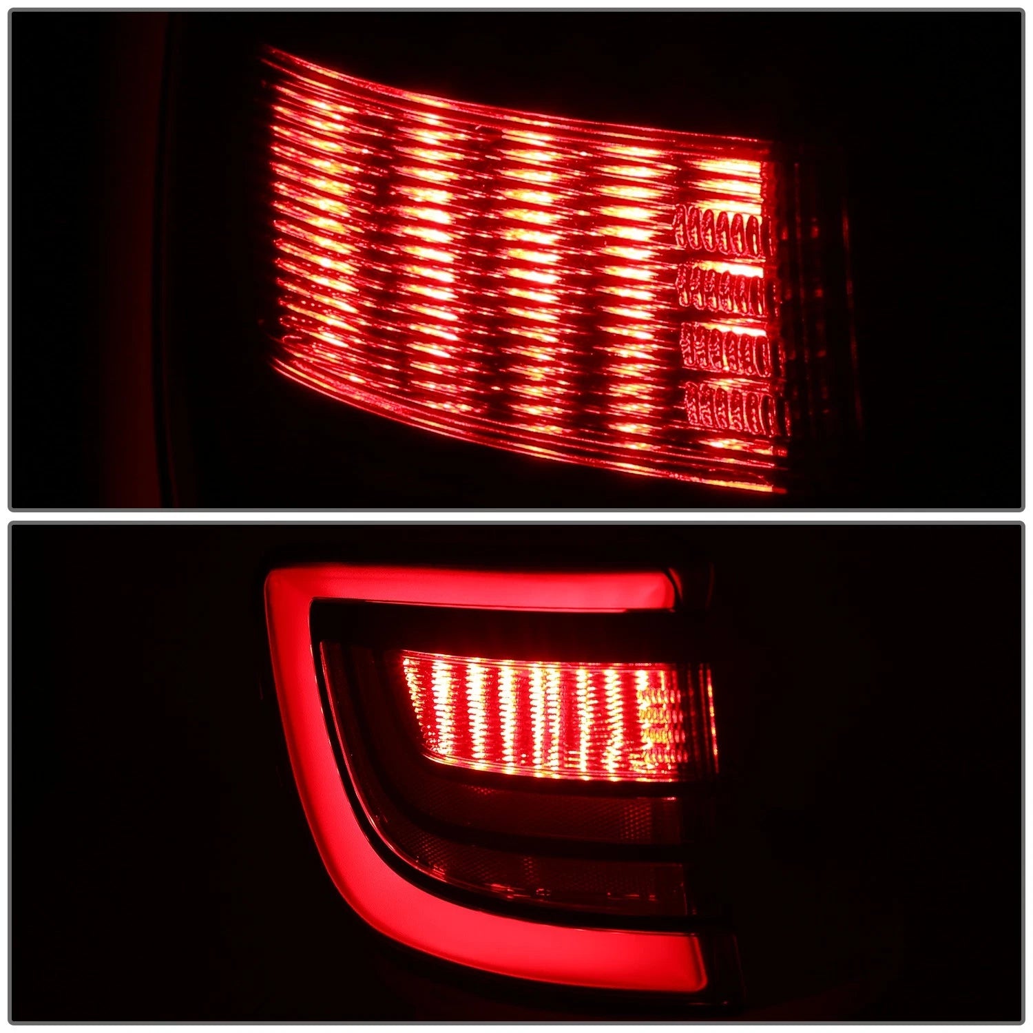 Chrome Red LED Tail Light Assembly for Dodge Durango (2014–2022)