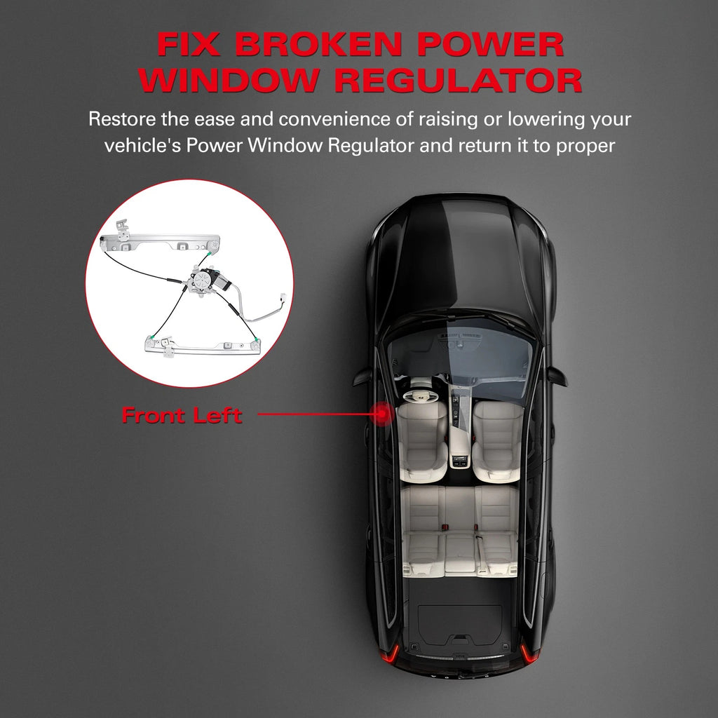 Power Window Regulator w/ Motor for Nissan Murano (2003–2007) 748-554