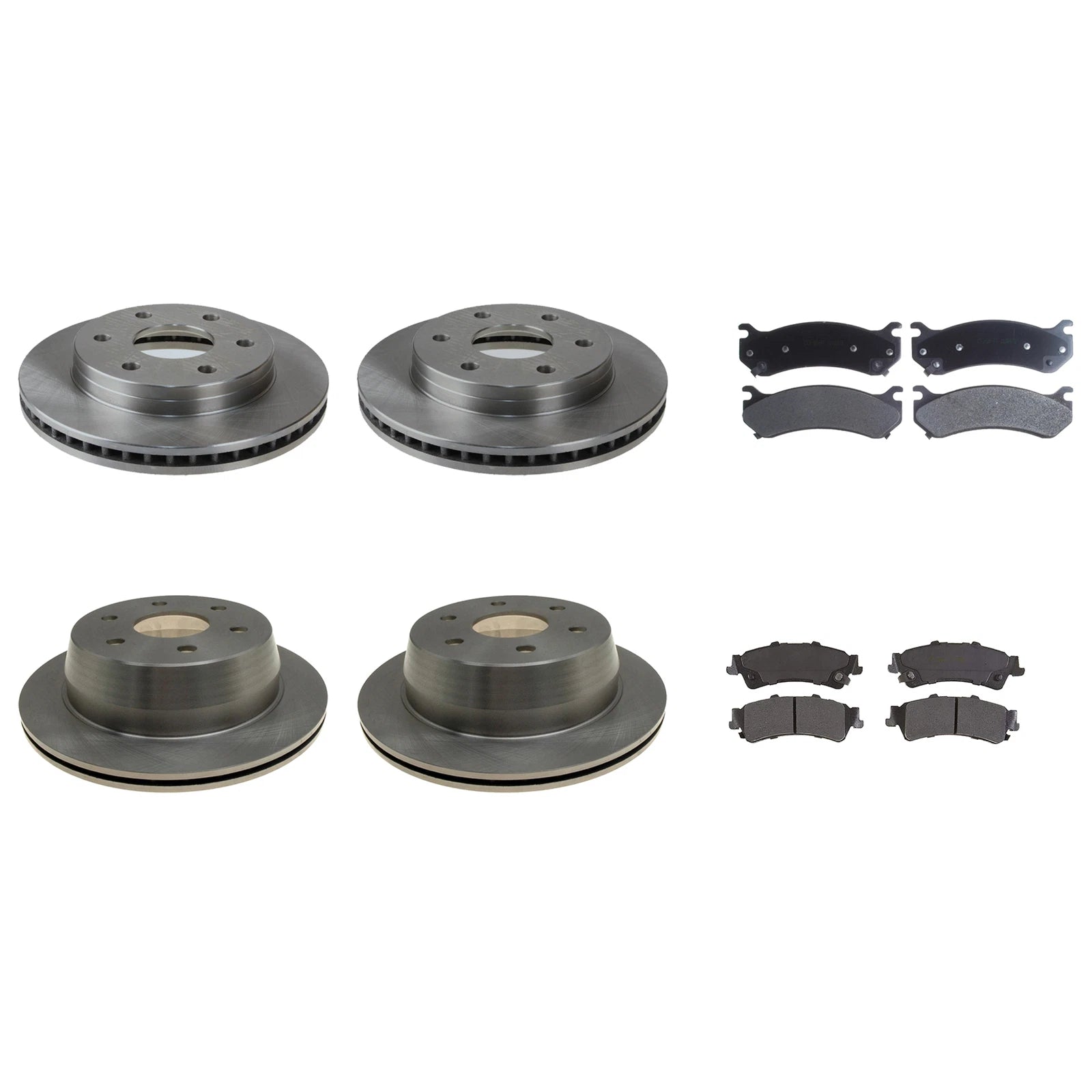 ACDelco Silver Brake Kit Disc Rotors & Pads for Astro Tahoe (1995–2005)