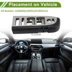 Front Left Window Switch Bezel Cover for Chevy Silverado 1500 (No. 22968506)