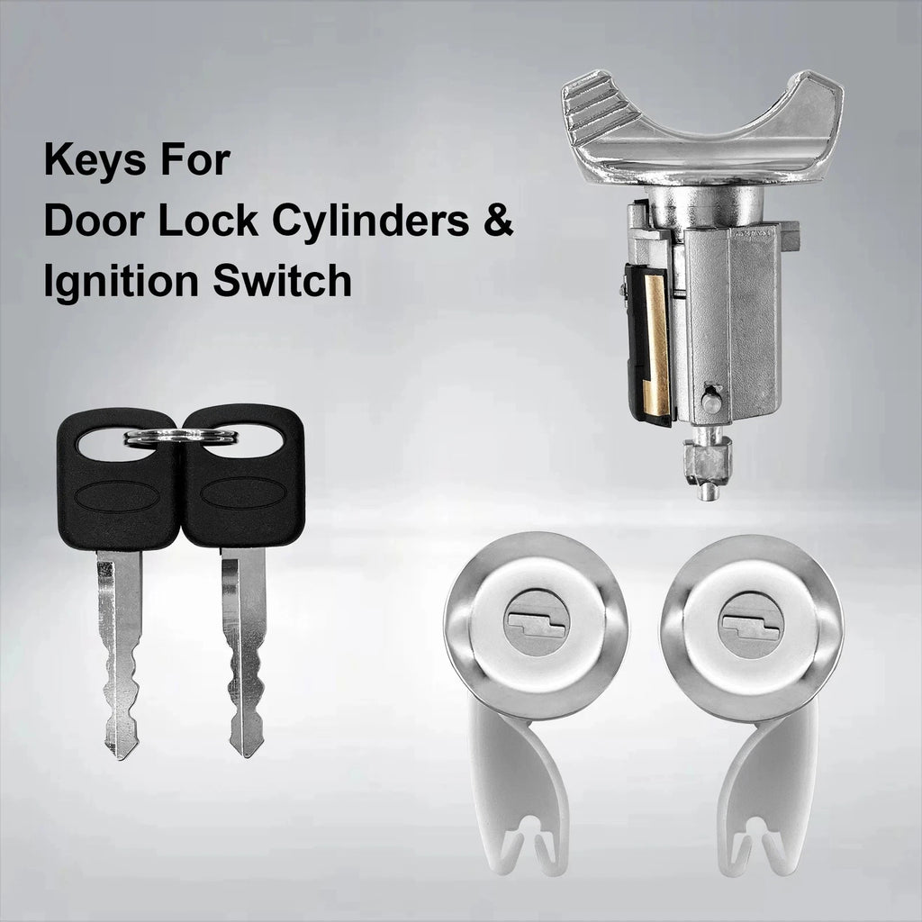 Ignition Switch & Door Lock Cylinder Set for Ford F150 F250 F350 Ranger (1990–1995)
