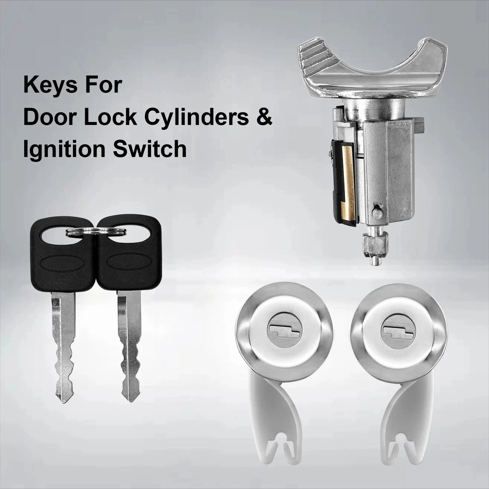 Ignition Switch & Door Lock Cylinder Set for Ford F150 F250 F350 Ranger (1990–1995)