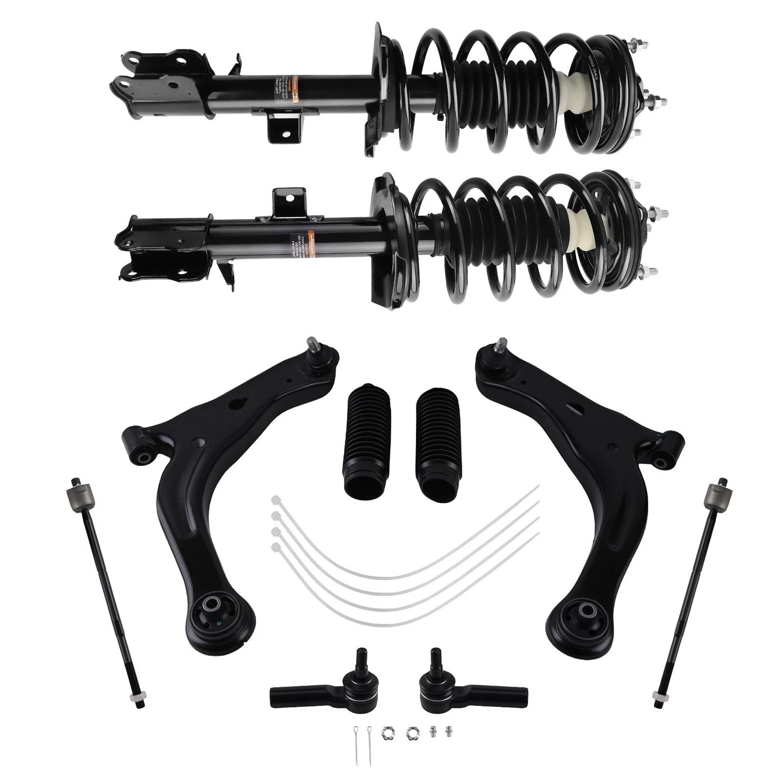 Front Struts Coil Spring Assembly Lower Control Arms for Ford Escape (2009–2012)