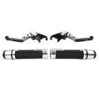 Silver Extendable Brake Clutch Levers Set for Kawasaki ZX14R (2006–2023)