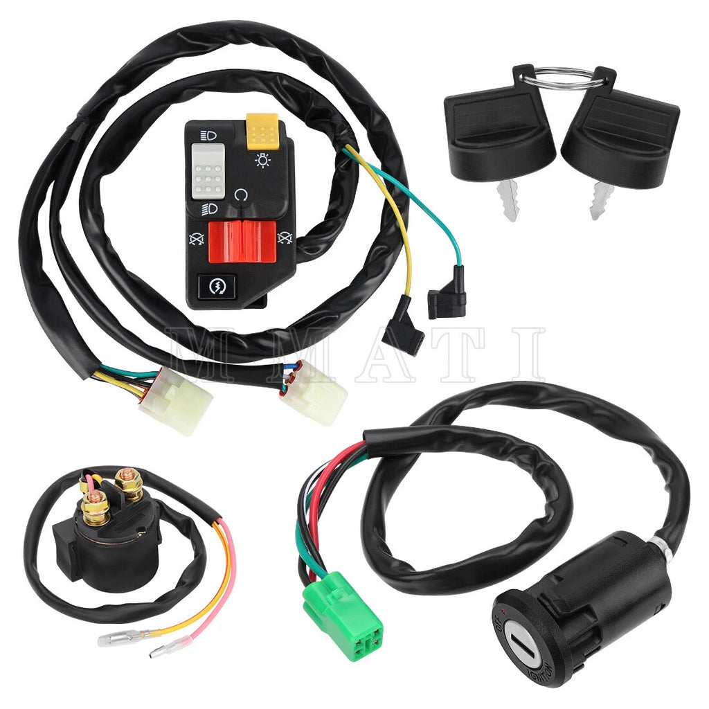 Handlebar Switch Kit w/Relay for Honda Sportrax 400 TRX400EX (2005–2007)