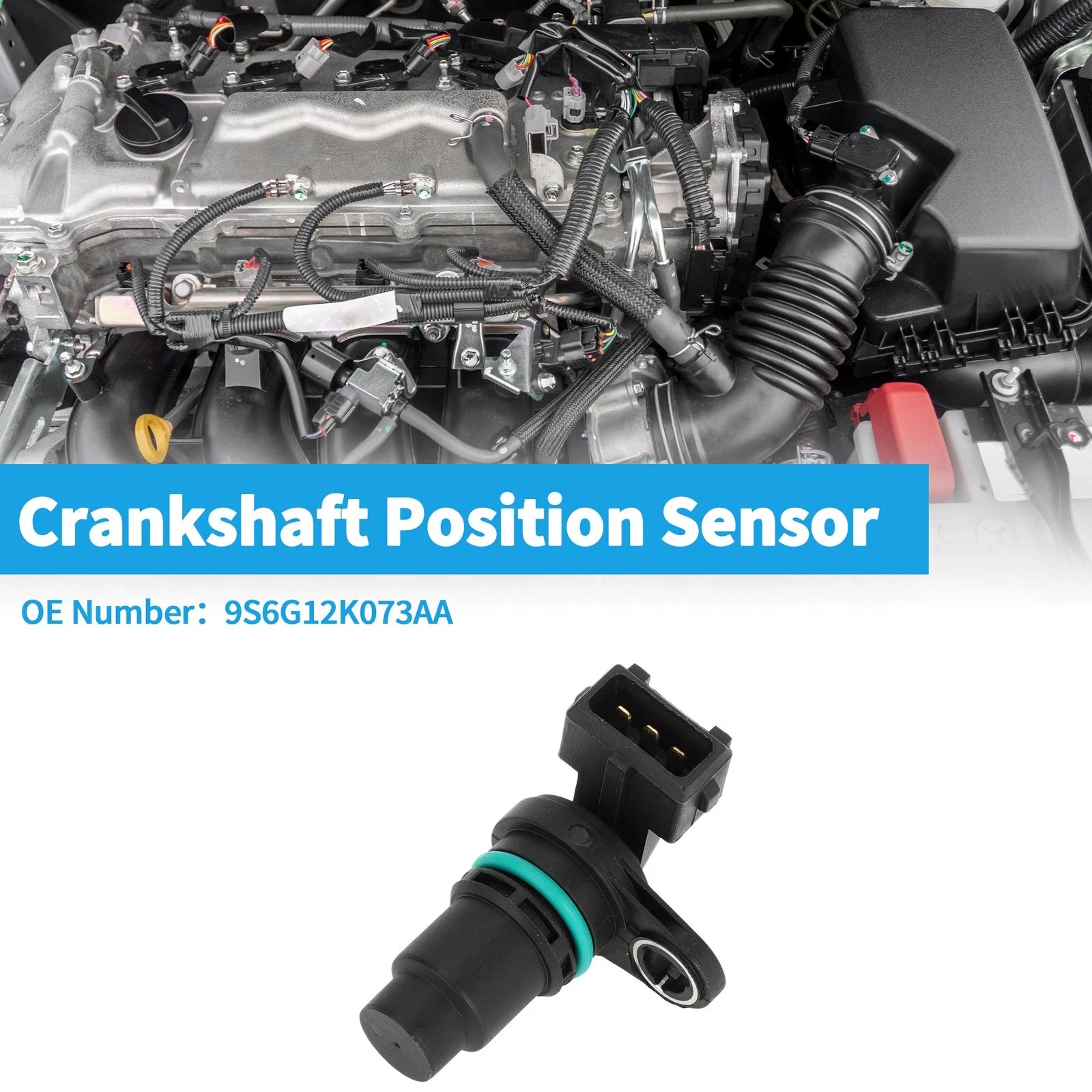 Crankshaft Position Sensor for Ford Fiesta (2011–2014) No. 9S6G12K073AA