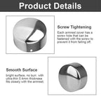 Set of 4 PVC Staircase Handrail End Cap Covering Tube Edges 45mm