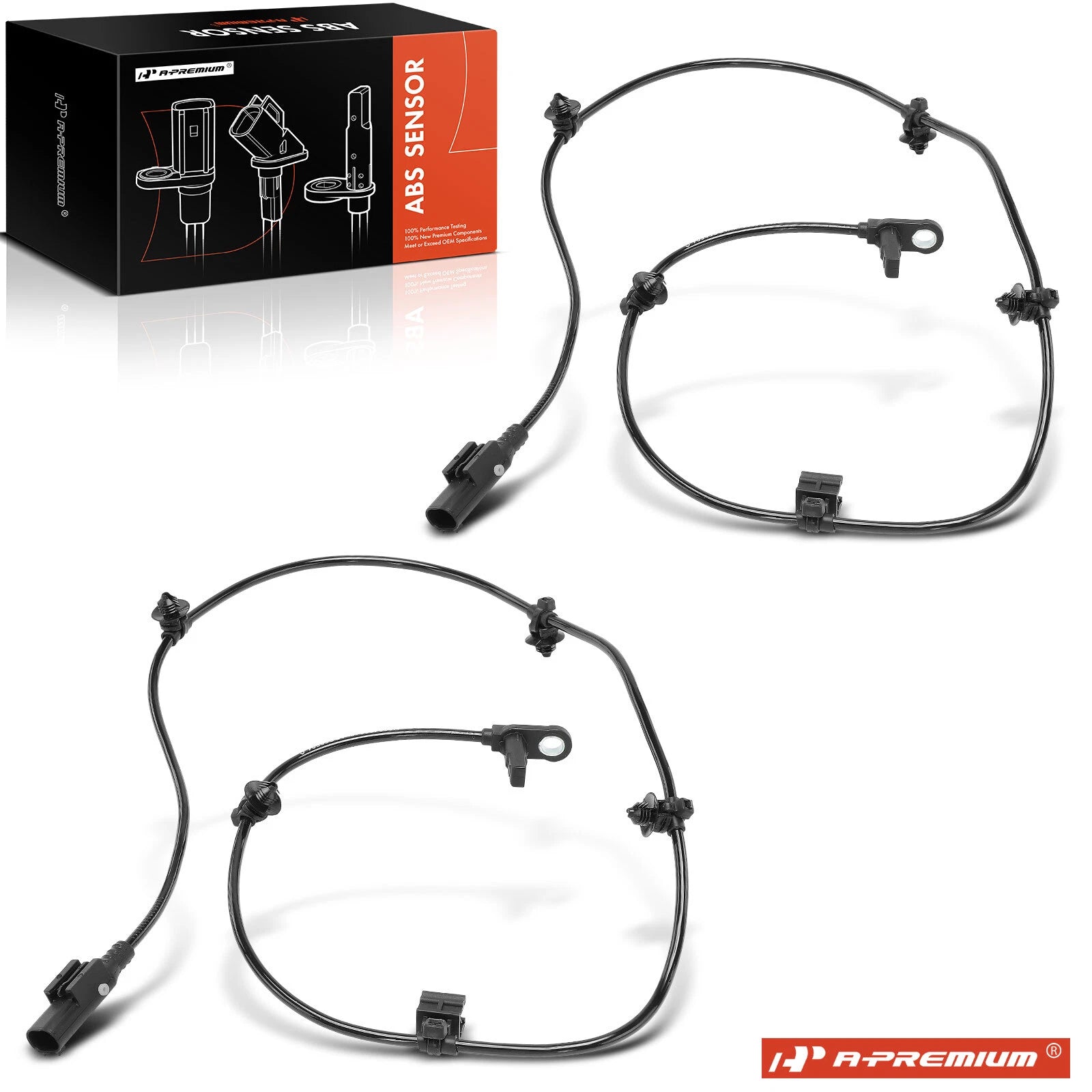 2X Rear ABS Wheel Speed Sensor for Mercedes-Benz Metris (2016–2017)