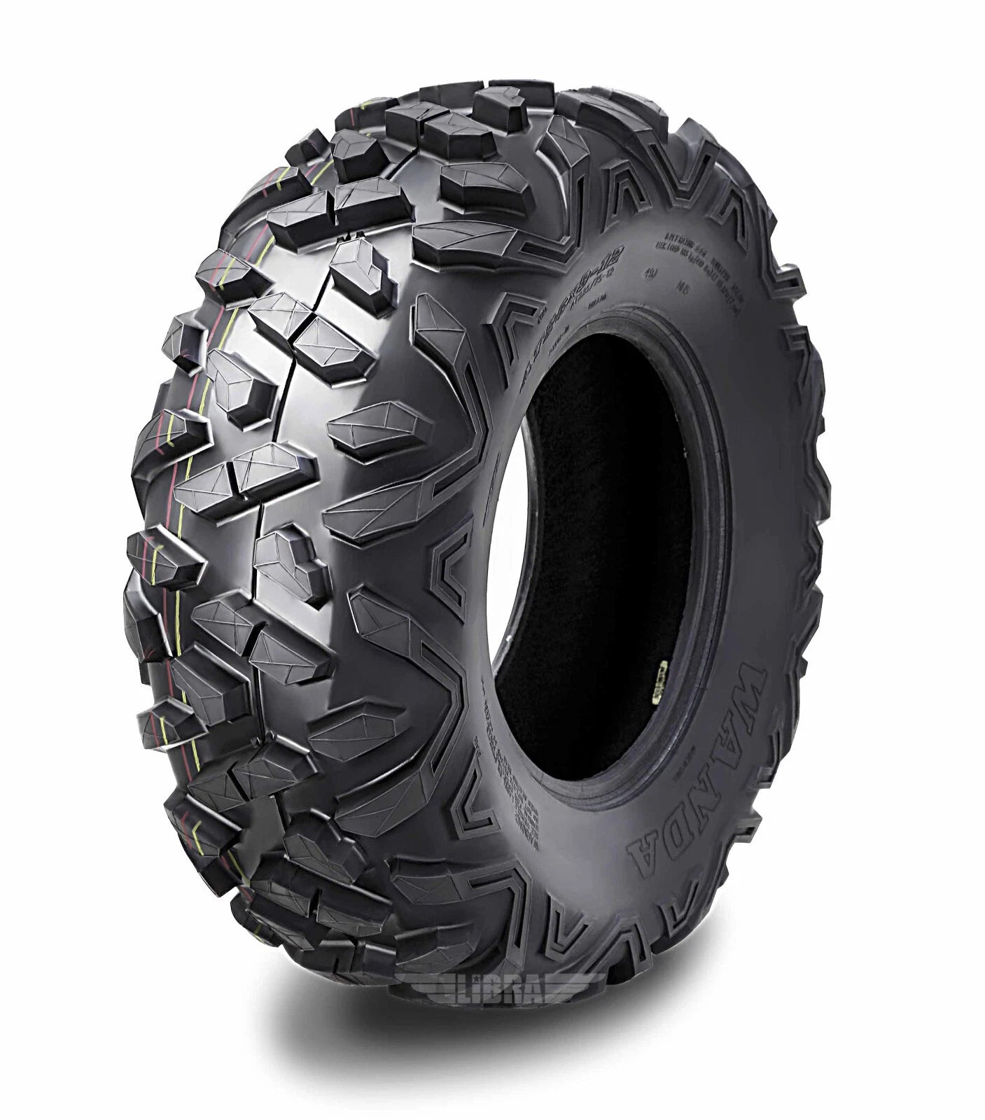 WANDA UTV ATV Tire 24x8-12 Deep Tread Solid Lug 6PR for UTV/ATV