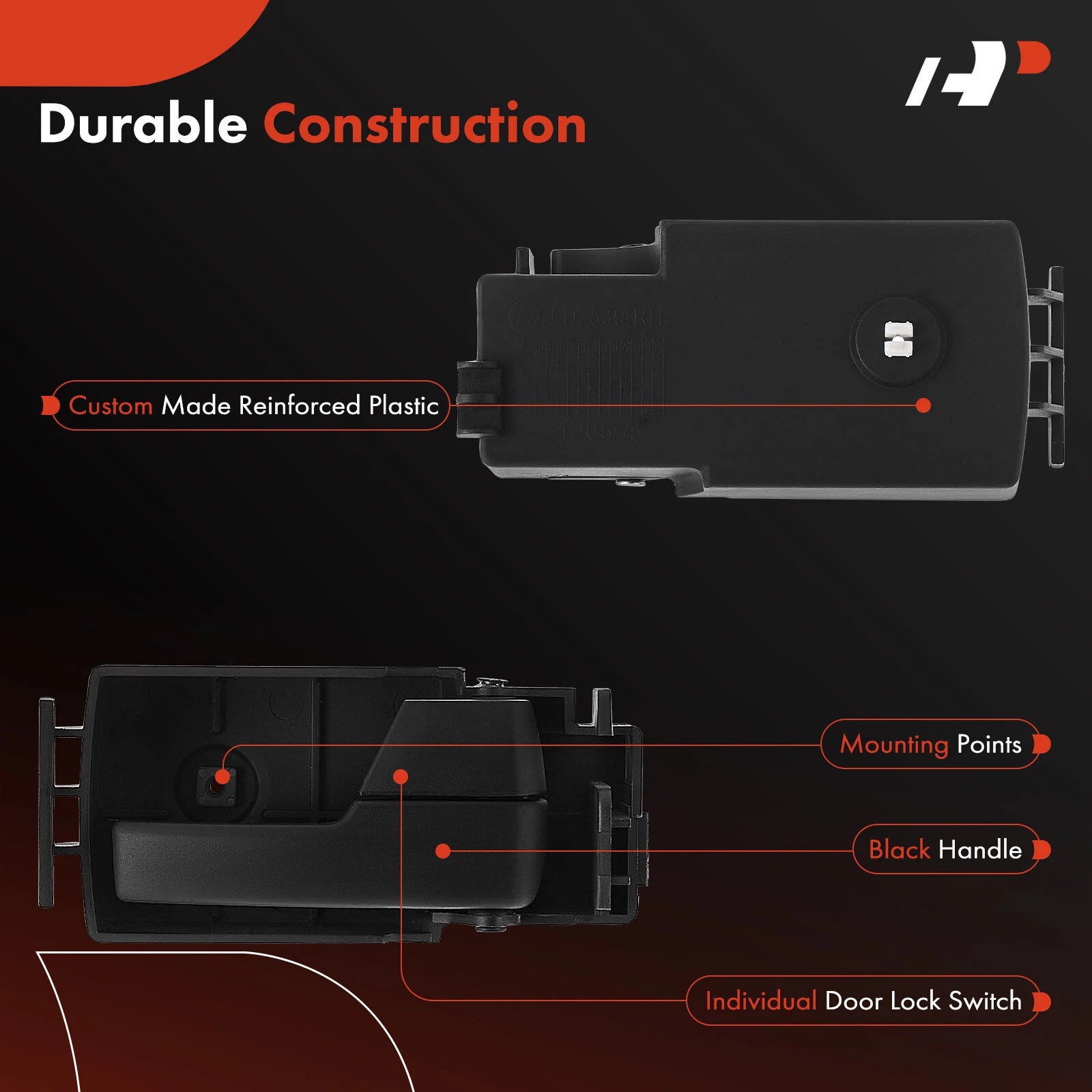 Front Right Interior Door Handle for Ford Transit Connect (2010–2013)