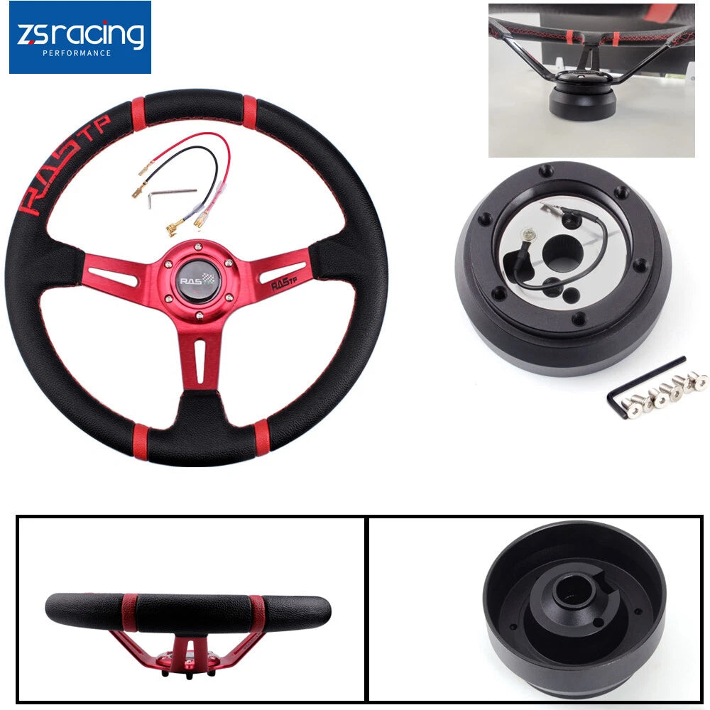 14" Deep Dish Drifting Steering Wheel for Dodge Jeep