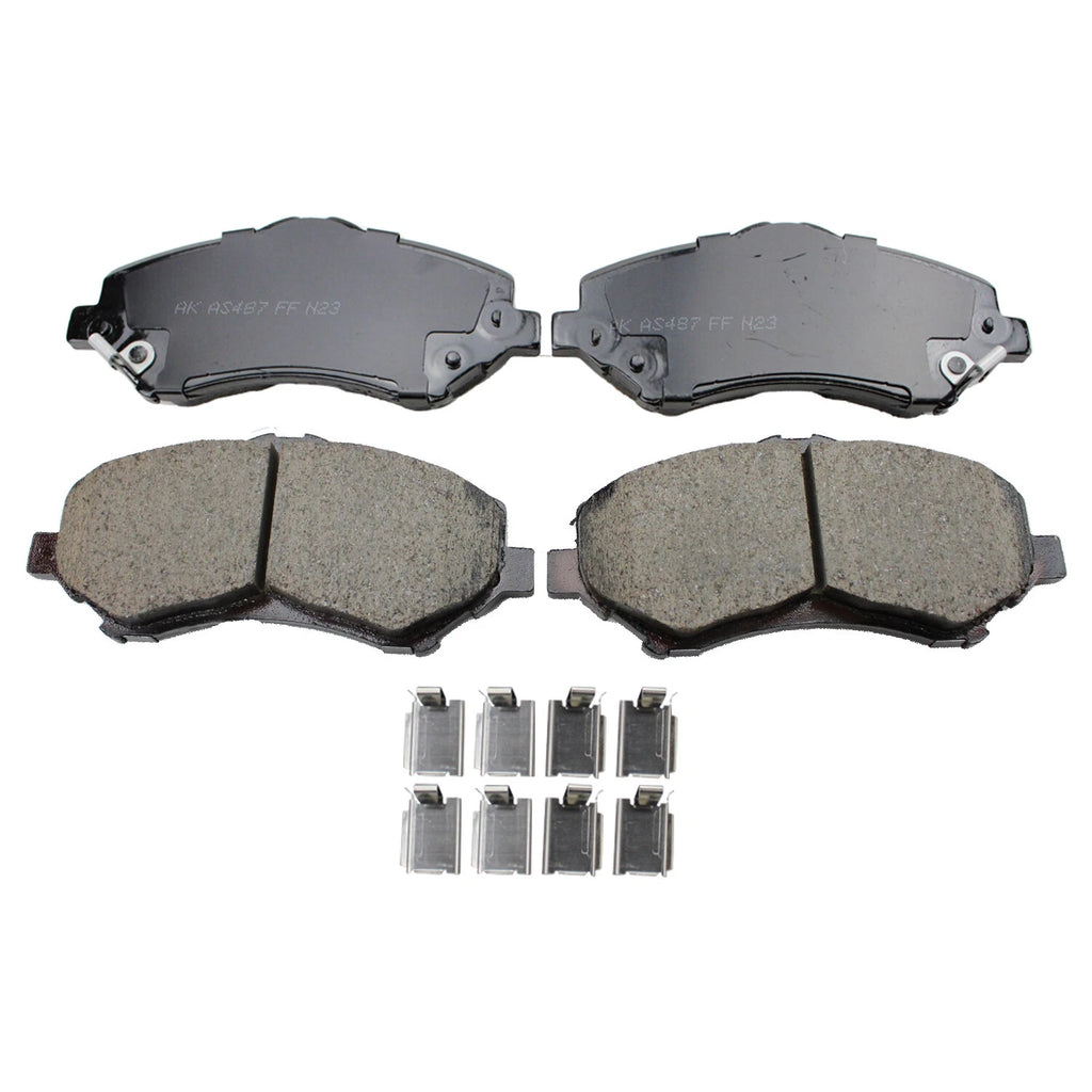 Set of 4 Akebono ProACT Front Ceramic Disc Brake Pads for Chrysler Dodge Jeep Ram VW