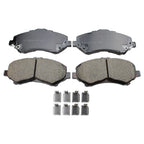 Set of 4 Akebono ProACT Front Ceramic Disc Brake Pads for Chrysler Dodge Jeep Ram VW