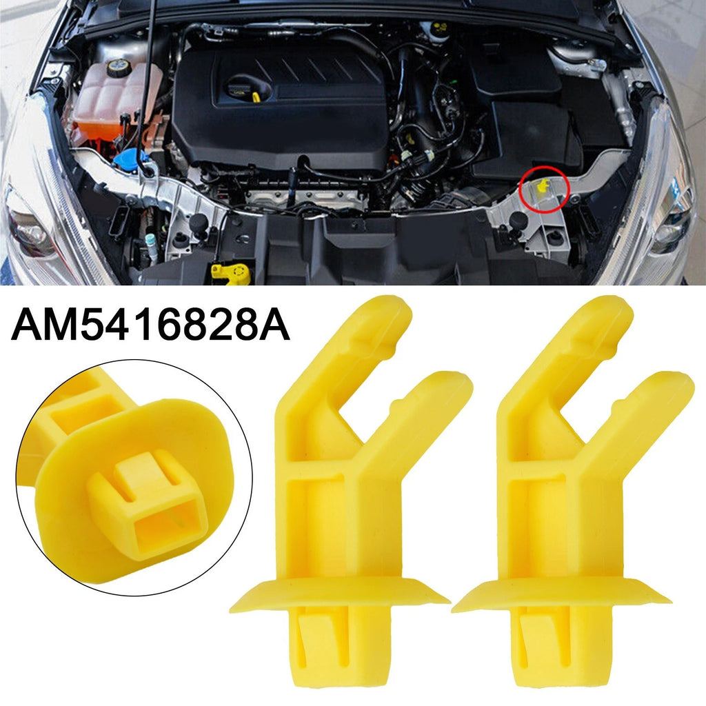 2X Hood Support Prop Rod Clips for Ford Focus (2012–2018) AM5Z16828A