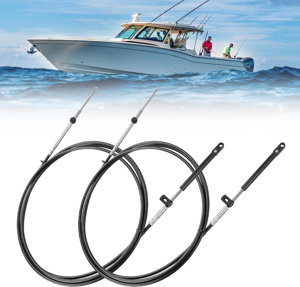 2Pcs Throttle Shift Control Cables for Mercury MerCruiser (GEN 1)