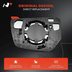 Passenger Manual Mirror Glass for Chevrolet Impala (2014-2019)