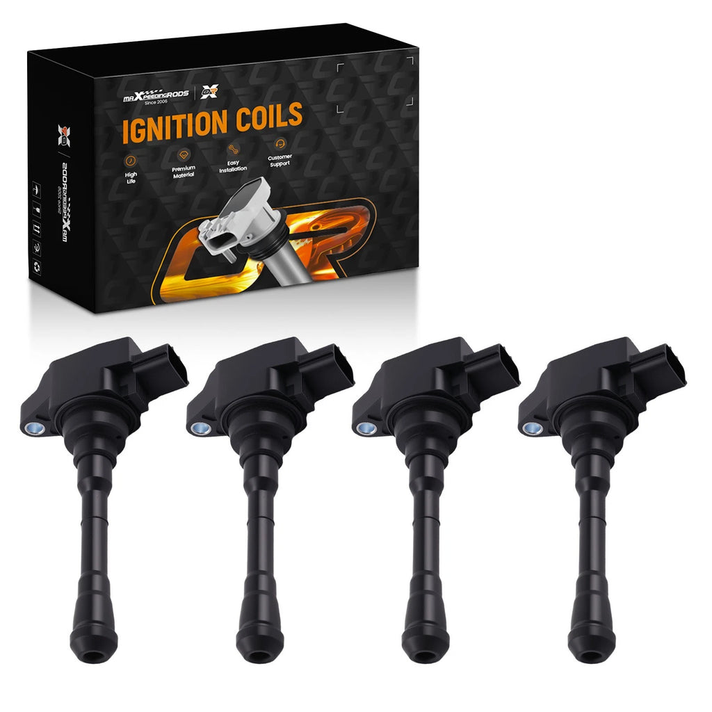 Set of 4 Ignition Coils for Nissan Rogue Sport (2017–2019) 2.0L