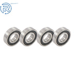 Set of 4 Double Rubber Seals 63/32-2RS for Deep Groove Ball Bearing 32x75x20 mm