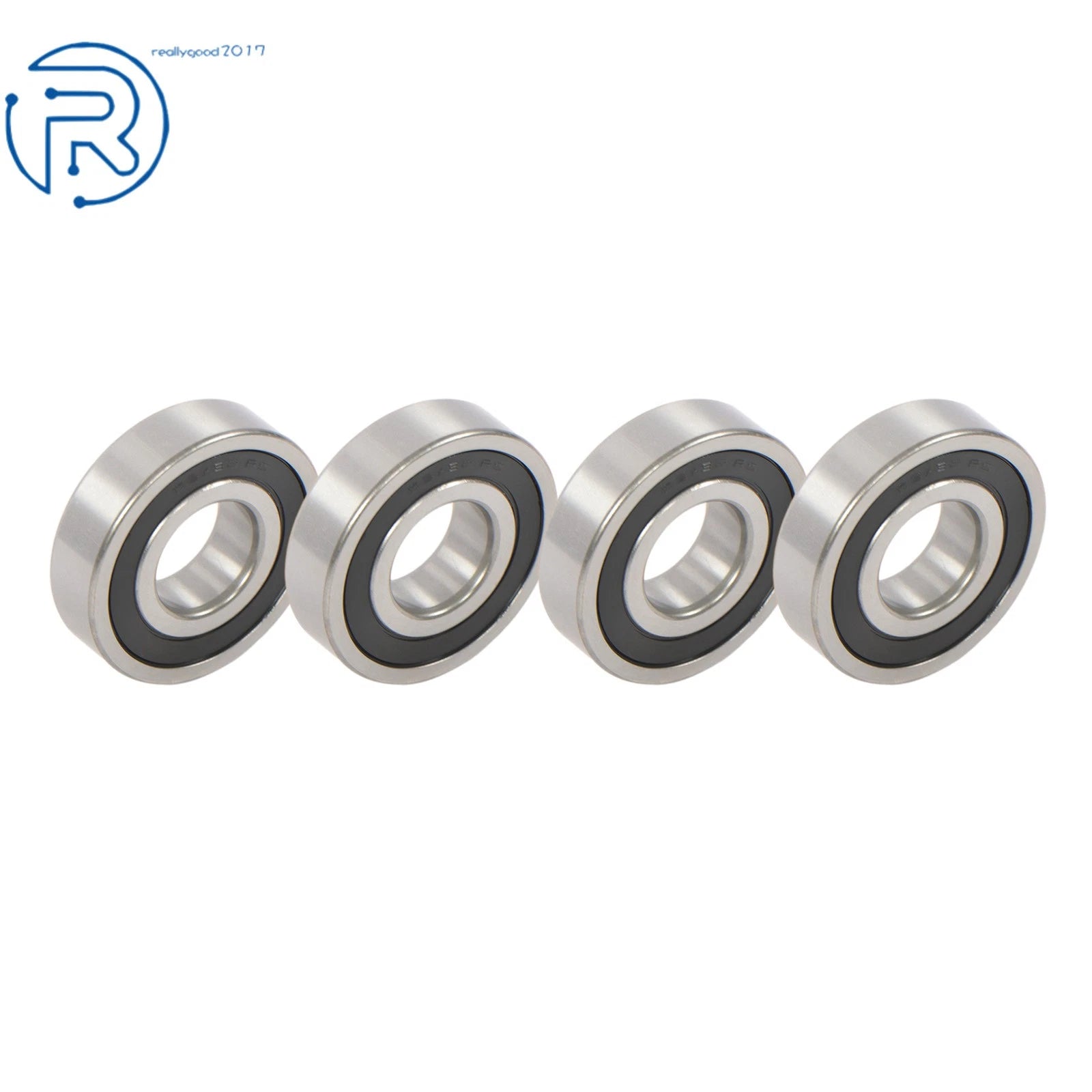 Set of 4 Double Rubber Seals 63/32-2RS for Deep Groove Ball Bearing 32x75x20 mm
