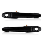 Front Exterior Door Handles Pair Black for Chevrolet Impala (2007–2013)