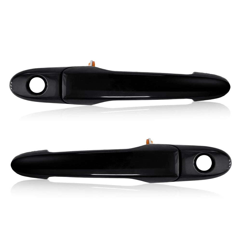 Front Exterior Door Handles Pair Black for Chevrolet Impala (2007–2013)