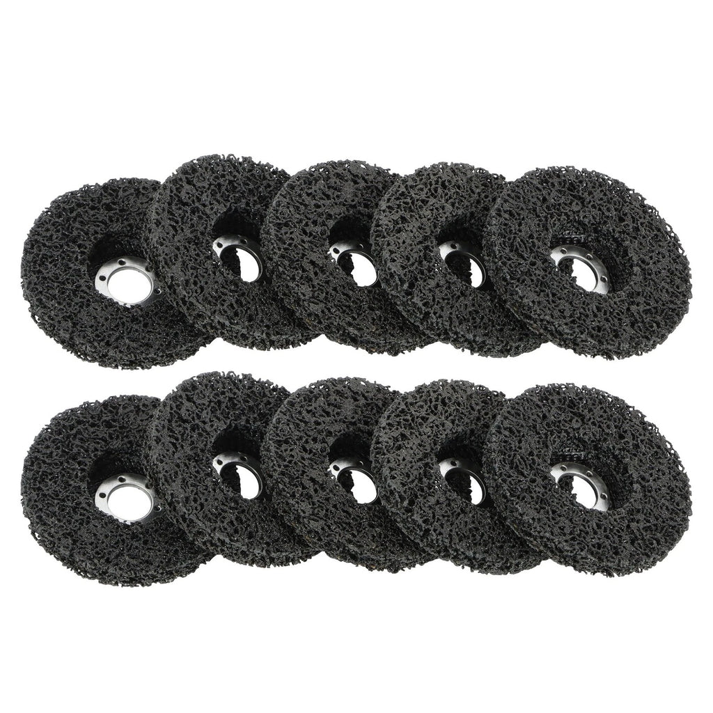 Set of 10 Black Diamond Grinding Discs for Angle Grinder (4.5 inch)