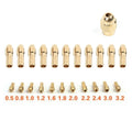 Brass Collet Chuck Set of 4 for Rotary Tools (0.5/0.8/1.0/1.6mm)