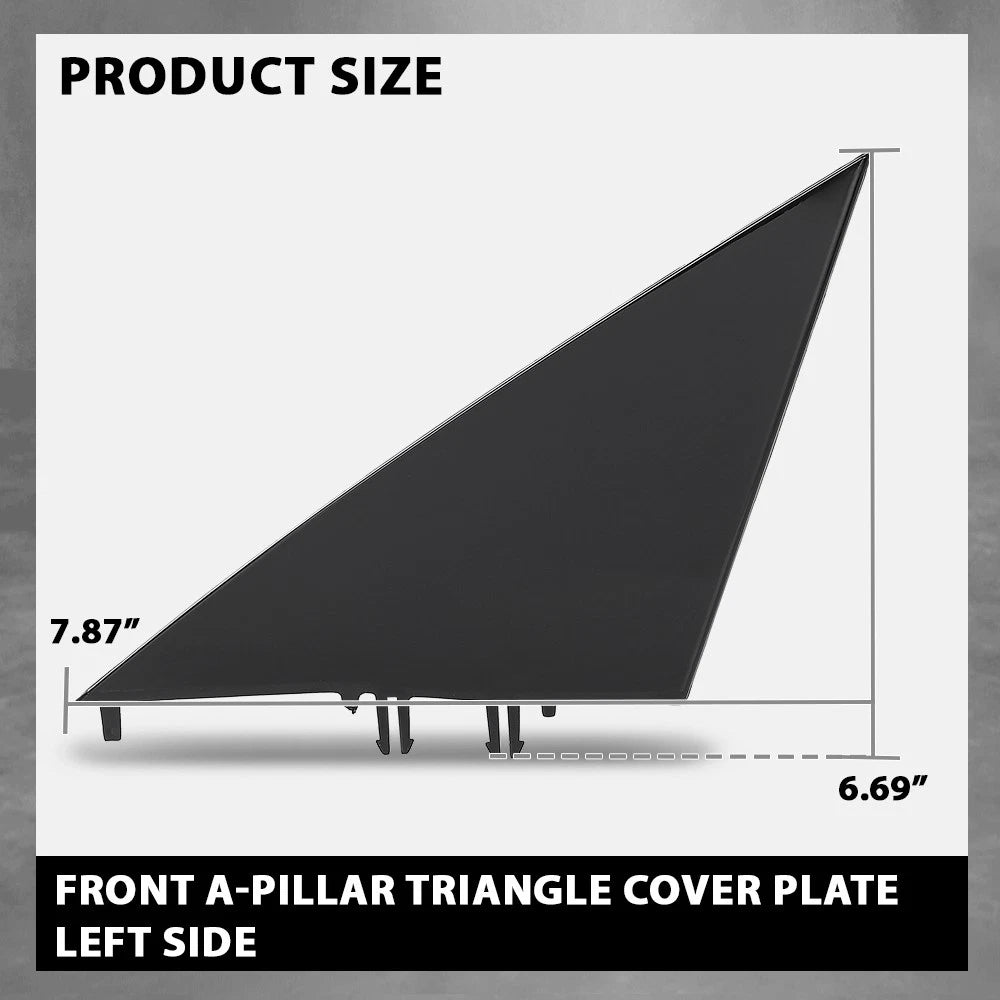 Front Left Triangle Door Mirror Flag Cover for Tesla Model 3 (2017–2023)