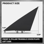 Front Left Triangle Door Mirror Flag Cover for Tesla Model 3 (2017–2023)
