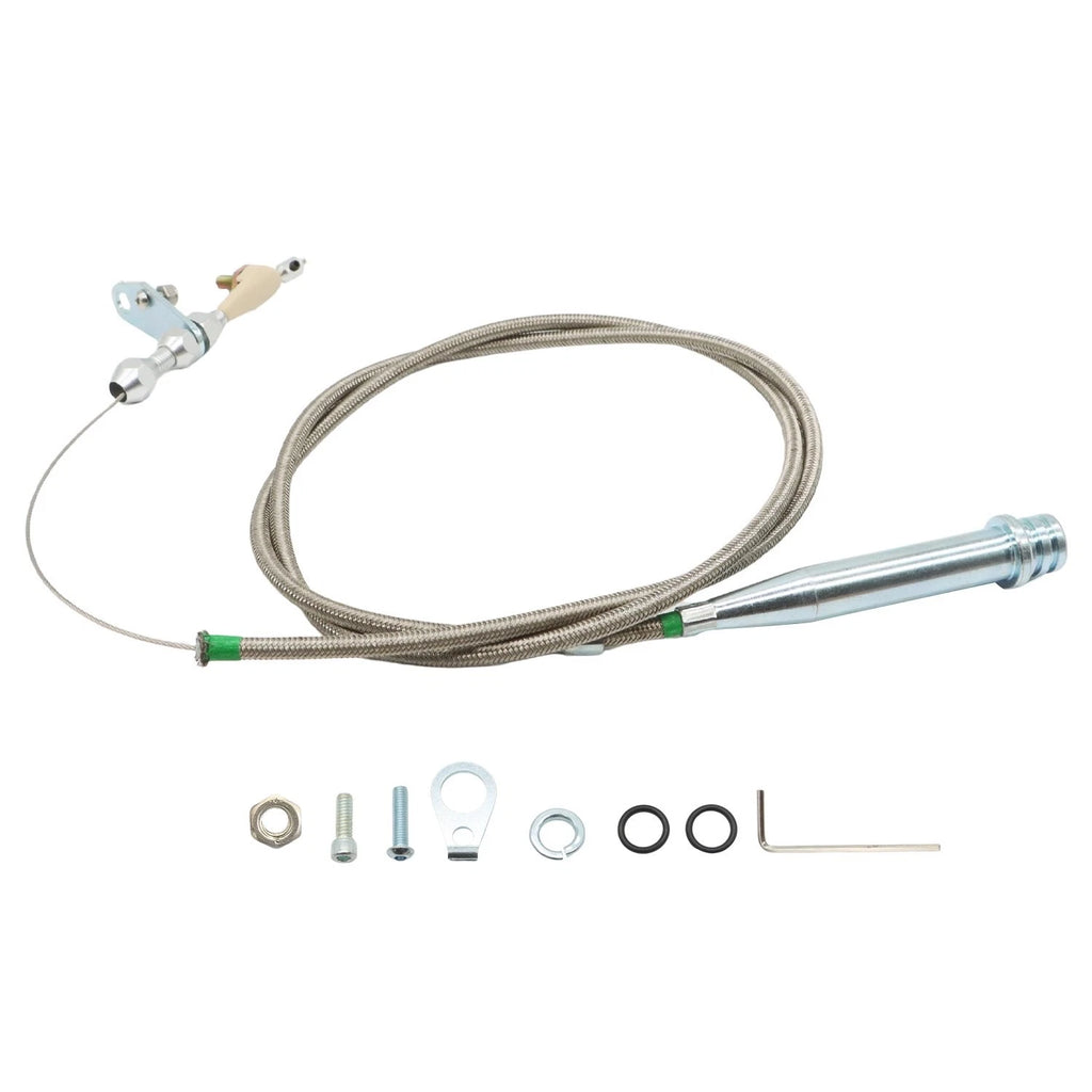 Kick Down Cable for GM TH350 (Braided Stainless Sleeve)
