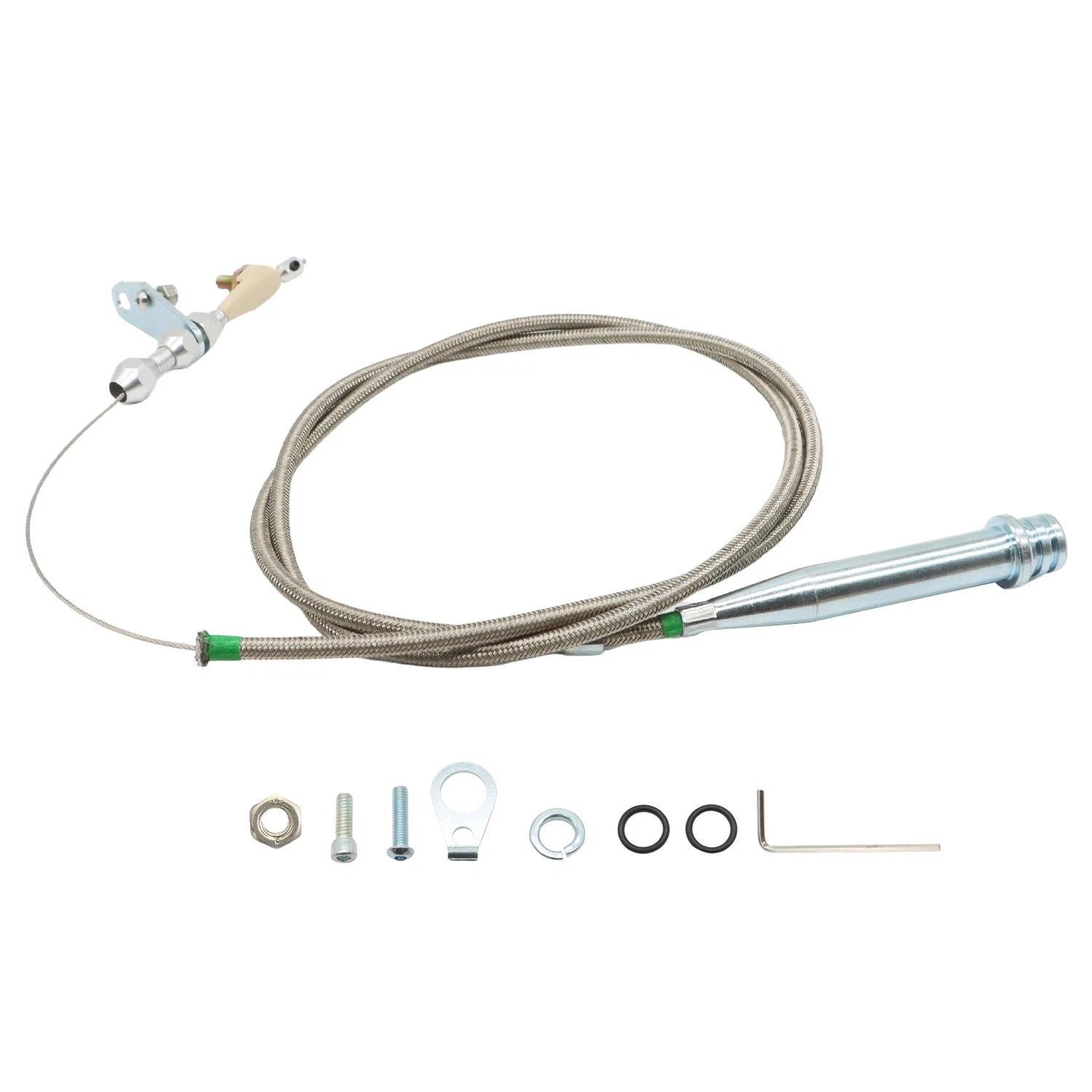 Kick Down Cable for GM TH350 (Braided Stainless Sleeve)