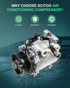AC Compressor for Mitsubishi Lancer Eclipse 2002–2007 2.0L