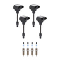 Set of 4 Ignition Coils & Spark Plugs for Toyota Corolla RAV4 ES250