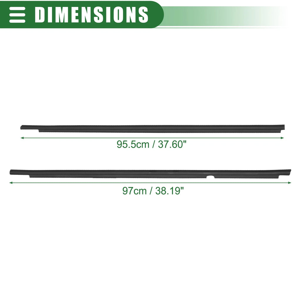 Set of 1 Window Weatherstrip Trim Seal Belt for Toyota (No. 7572002210/7572002260)