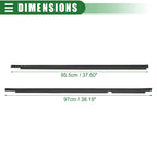 Set of 1 Window Weatherstrip Trim Seal Belt for Toyota (No. 7572002210/7572002260)