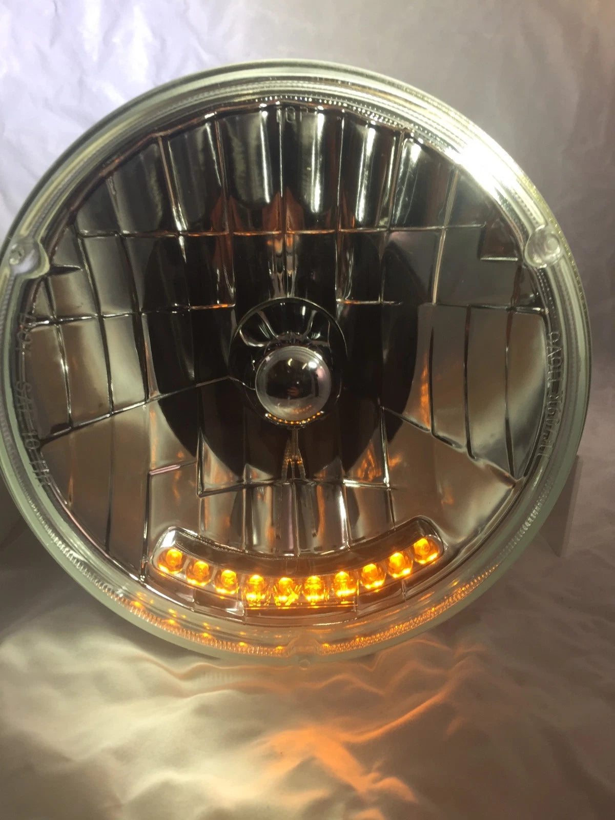 Headlight Bulb Dual Function LED Amber Turn Signal for 7 Inch (2000–2000)