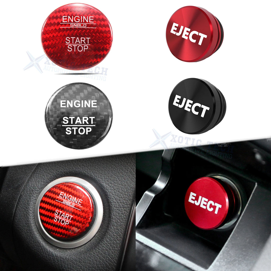 Carbon Engine Start and Cigarette Lighter Eject Button Trim for Mercedes (2011–2022)