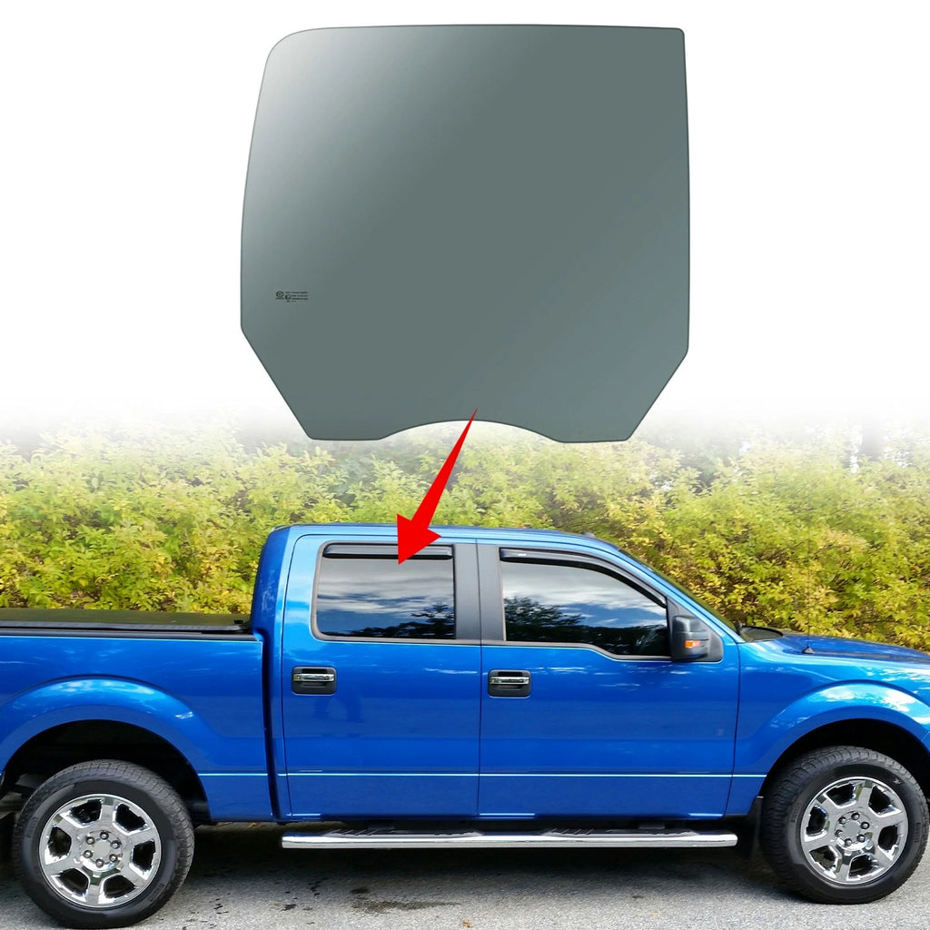 Passenger Side Rear Door Window Glass for Ford F-150 (2009–2014)
