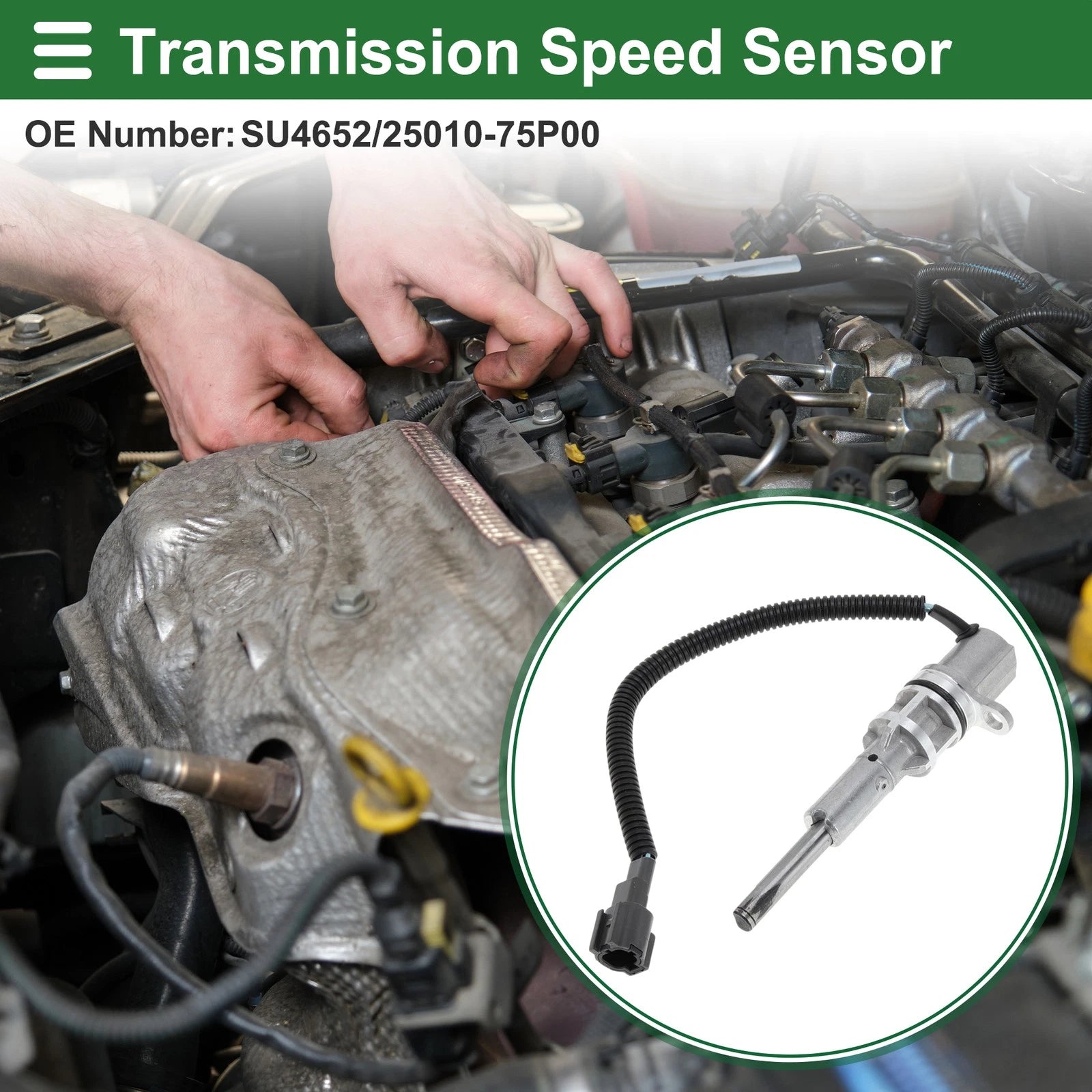 1 Pcs Transmission Speed Sensor No.25010-75P00 for Nissan Pick-up D22 (2012–2024)