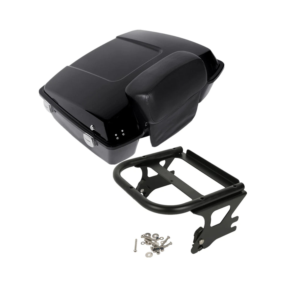 Chopped Trunk Backrest Mount Rack for Harley Touring (1997–2008)