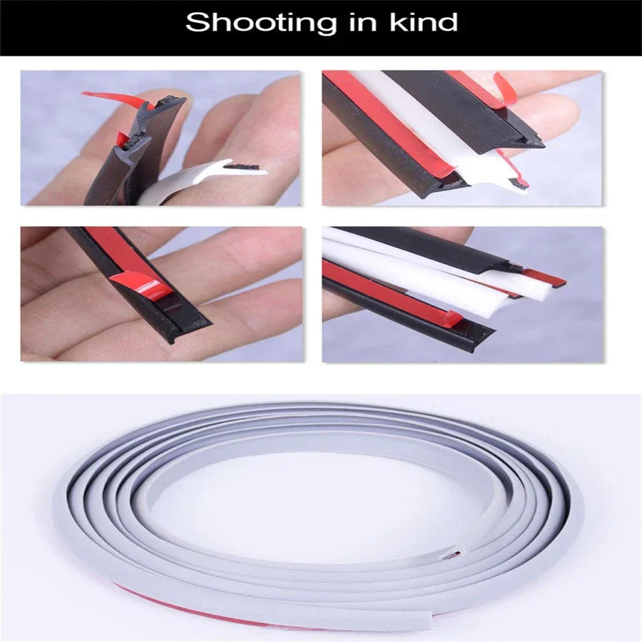 10M Rubber Sealing Strip T-Type Weatherstrip Trim for Car